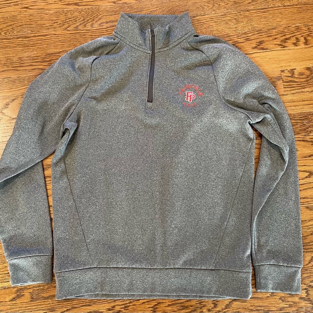 Fairfield Prep Quarter Zip Gray Long Sleeve Under Armor Size Small